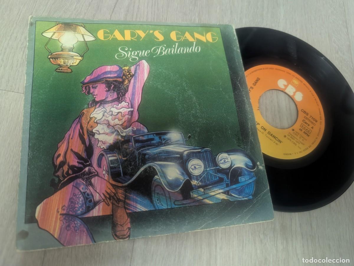 Discos de vinilo: GARY&acute;S GANG - SIGUE BAILANDO .. SINGLE DE CBS - 1979 - LETRA POR DETRAS