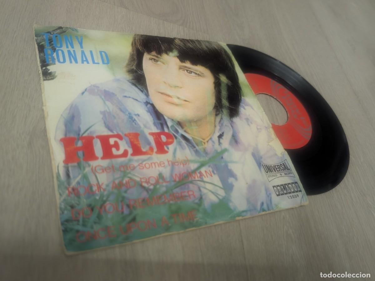 Discos de vinilo: TONY RONALD - HELP + 3 ..EP DE 1971 ..EN ESPA&Ntilde;OL ..SINGLE DE ORLADOR - DIFERENTE PORTADA