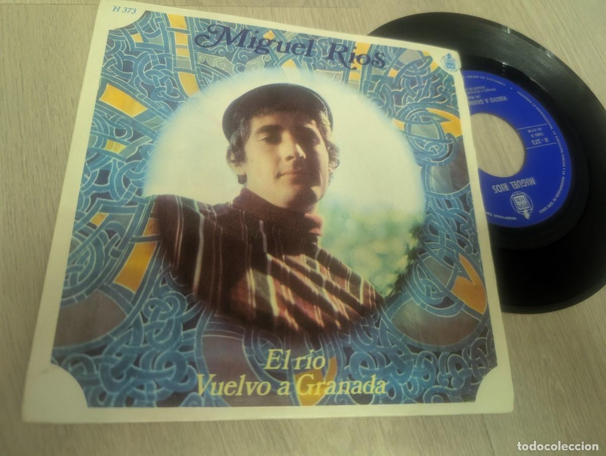 Discos de vinilo: MIGUEL RIOS - EL RIO + VUELVO A GRANADA .. SINGLE DE HISPAVOX DE 1968 - BUEN ESTADO