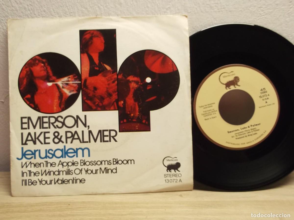 Discos de vinilo: Emerson, Lake & Palmer &ndash; Jerusalem SINGLE 7&rdquo; 45 RPM