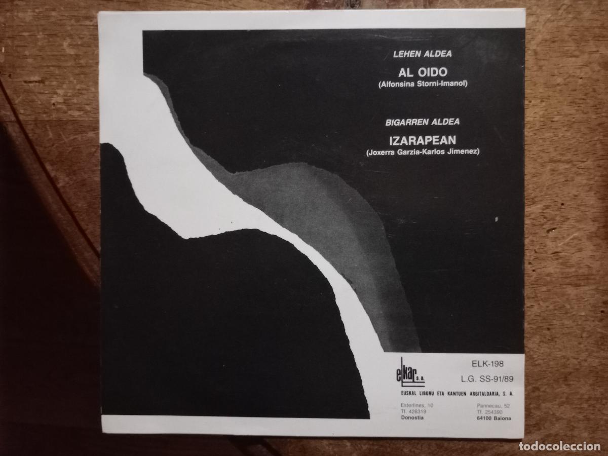 Discos de vinilo: Imanol - al o&iacute;do + izarapean - Foto 2