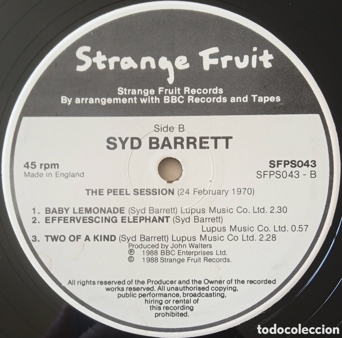 Discos de vinilo: Disco de vinilo Syd Barrett (EP) - Foto 5