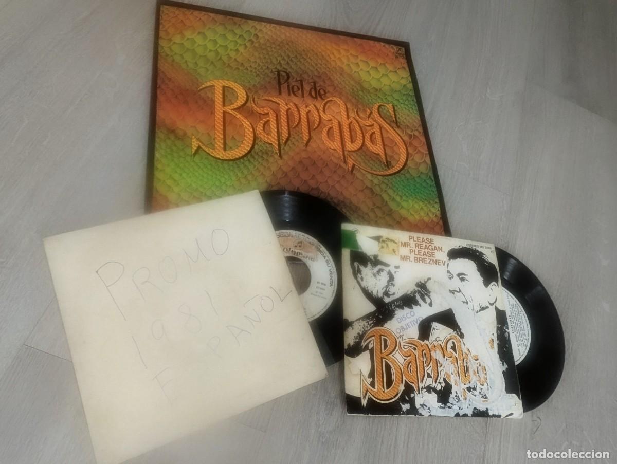 Discos de vinilo: BARRABAS - PIEL DE BARRABAS ..LP DE COLUMBIA DE 1981 - GATEFOLD + LOS 2 SINGLES EXTRAIDOS DEL LP