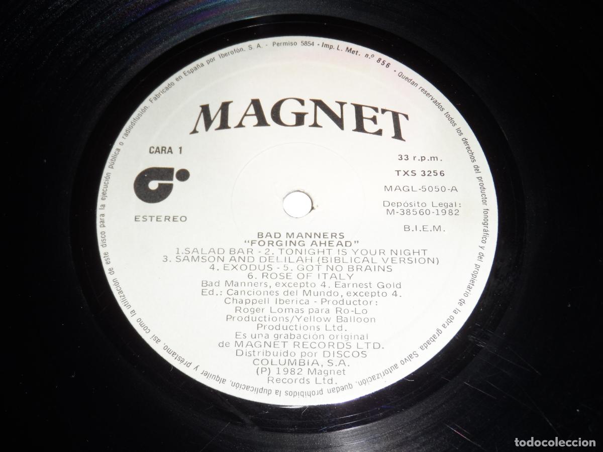 Discos de vinilo: BAD MANNERS - FORGING AHEAD (SPAIN 1982) - Foto 3