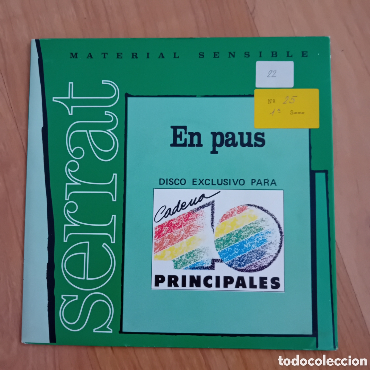 Discos de vinilo: JOAN MANUEL SERRAT. EN PAUS. EDICION CADENA 40 PRINCIPALES