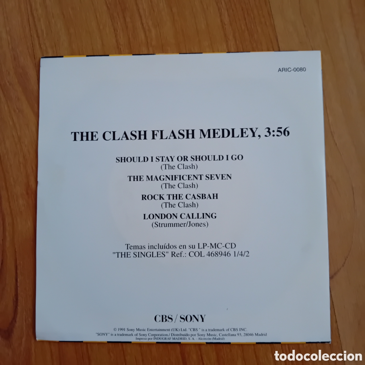 Discos de vinilo: THE CLASH. FLASH MEDLEY - Foto 2