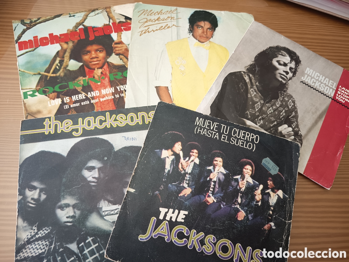 Discos de vinilo: Lote de 5 singles de vinilo de Michael Jackson y The Jacksons