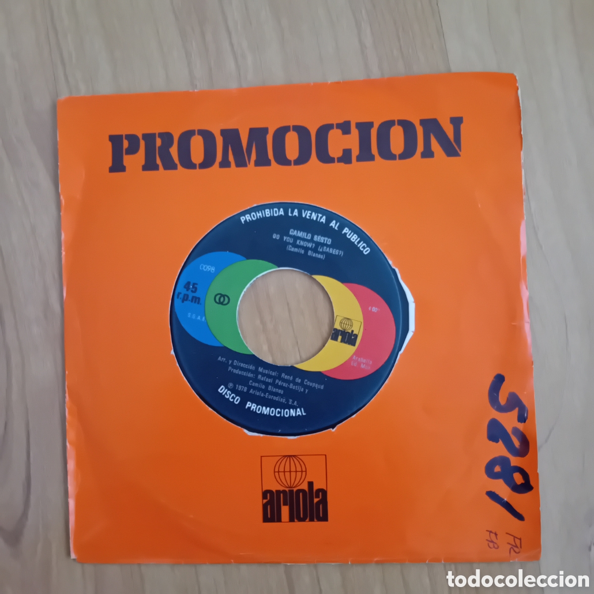 Discos de vinilo: CAMILO SESTO. DO YOU KNOW. ANGELA - Foto 2