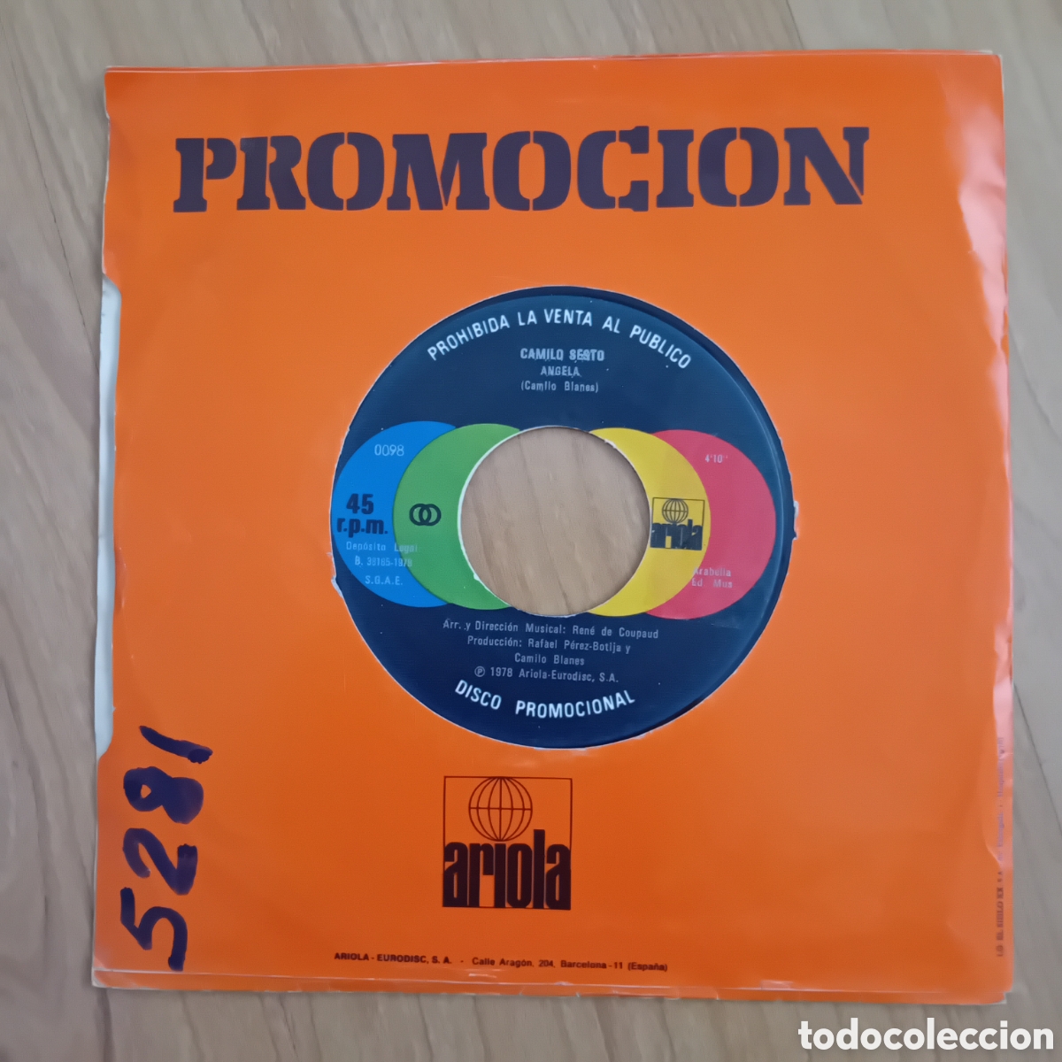 Discos de vinilo: CAMILO SESTO. DO YOU KNOW. ANGELA