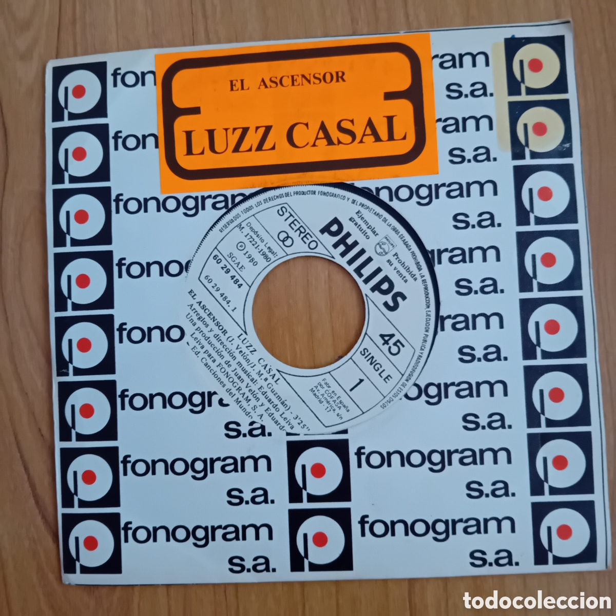 Discos de vinilo: LUZ CASAL. EL ASCENSOR. AMAME UNA NOCHE MAS