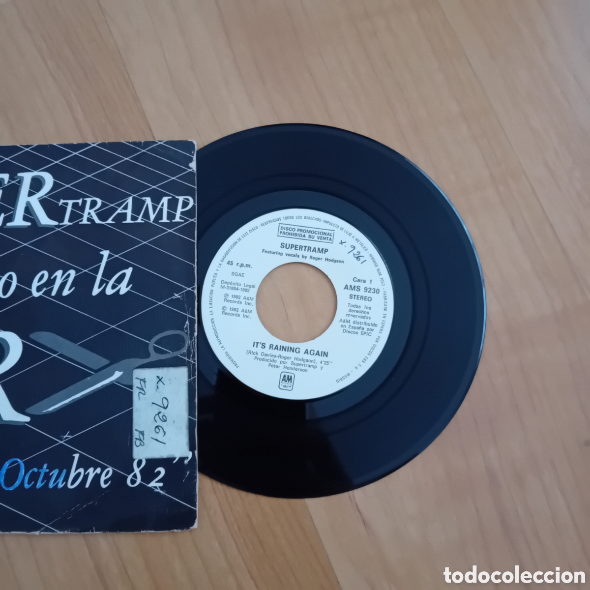 Discos de vinilo: SUPERTRAMP. ITS RAINNING AGAIN. ESTRENO CADENA SER - Foto 3
