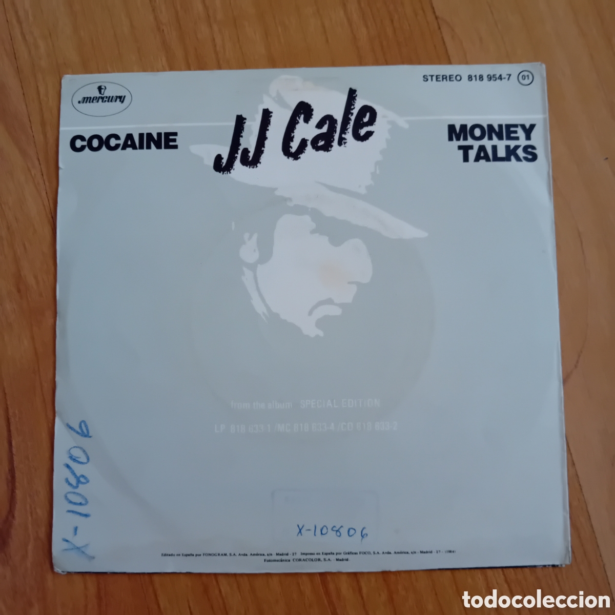 Discos de vinilo: JJ CALE. COCAINE. MONEY TALKS - Foto 2