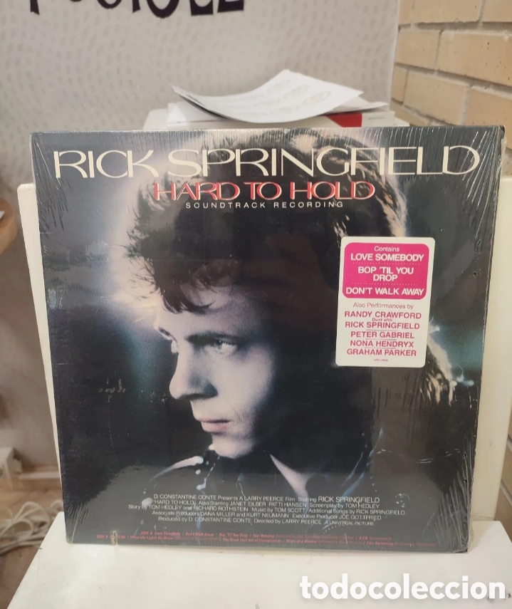 Discos de vinilo: Rick Springfield. &rdquo; Hard To Hold &rdquo;. Edici&oacute;n U.S.A. 1984. RCA