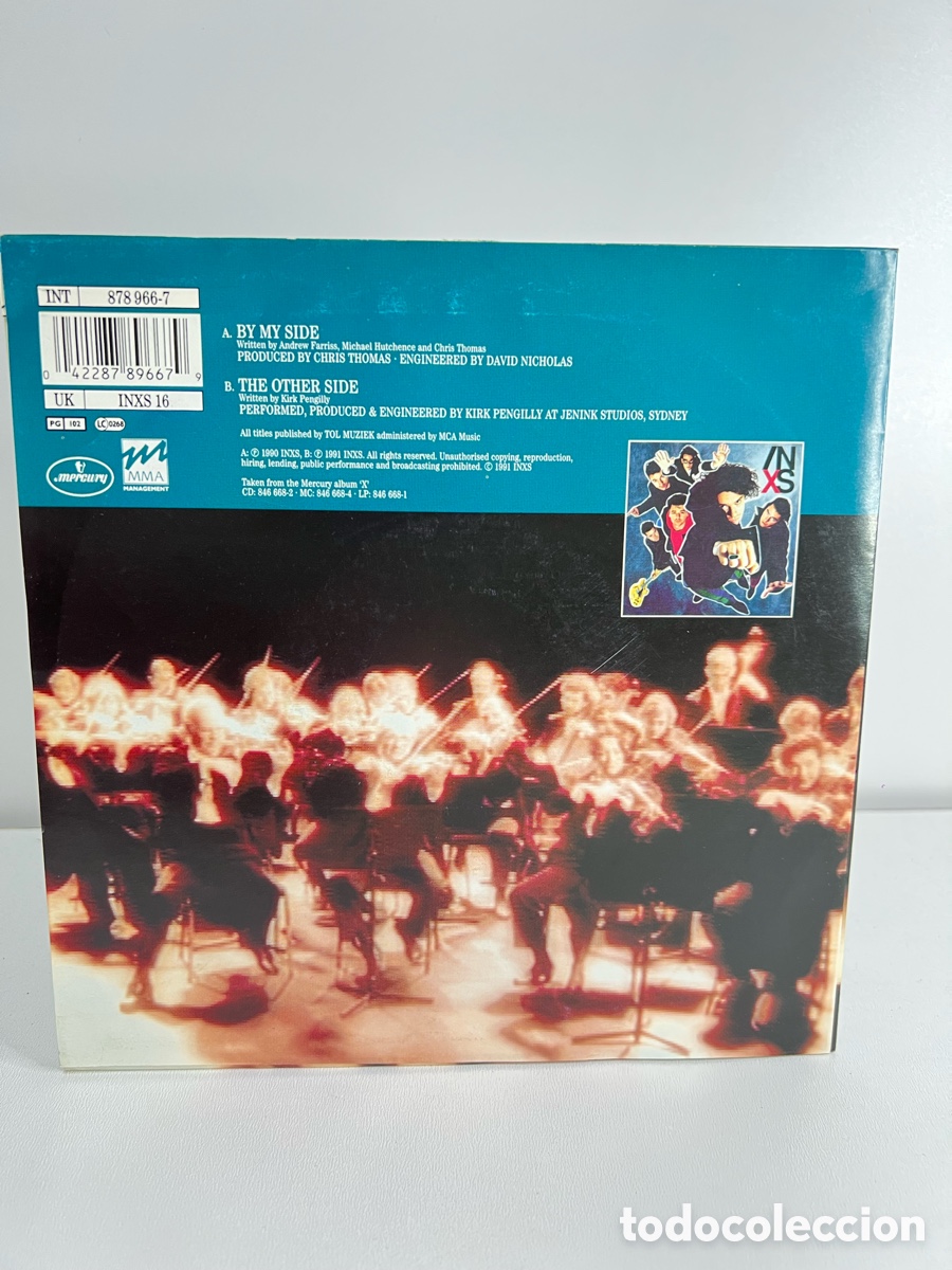 Discos de vinilo: INXS (SN) BY MY SIDE A&Ntilde;O 1991 - Foto 2
