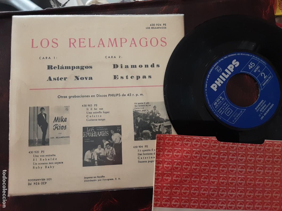 Discos de vinilo: Ep. LOS REL&Aacute;MPAGOS; rel&aacute;mpagos. Aster Nova. Diamonds. Estepas - Foto 2