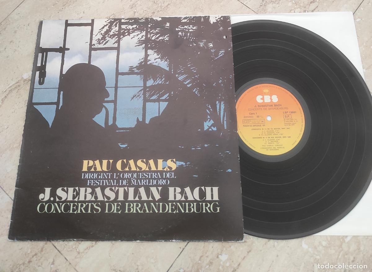 Discos de vinilo: J. SEBASTIAN BACH - PAU CASALS - CONCERTS DE BRANDENBURG LP-EXCELENTE COMO NUEVO