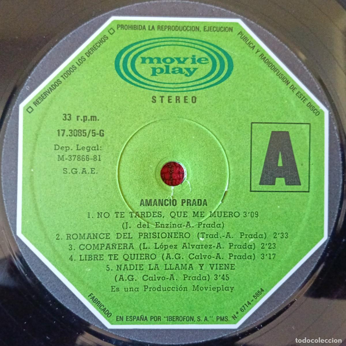 Discos de vinilo: AMANCIO PRADA ** Amancio Prada ** DOBLE VINILO LP 1981 - Foto 5