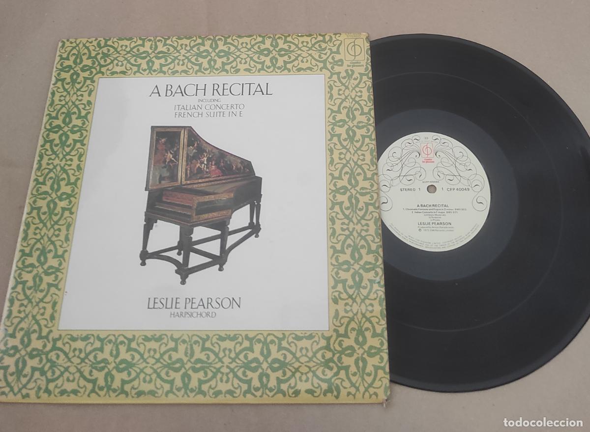 Discos de vinilo: J. S. Bach*, Leslie Pearson &ndash; A Bach Recital-LP-EXCELENTE-