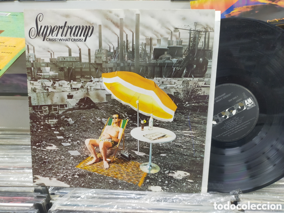 Discos de vinilo: Supertramp LP crisis? What crisis? Espa&ntilde;a 1991