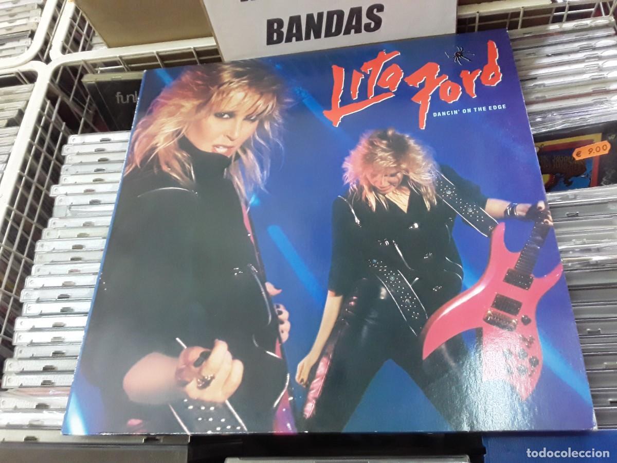 Discos de vinilo: Lita Ford - Dancin' On The Edge (LP, Album) edic. europa 1984