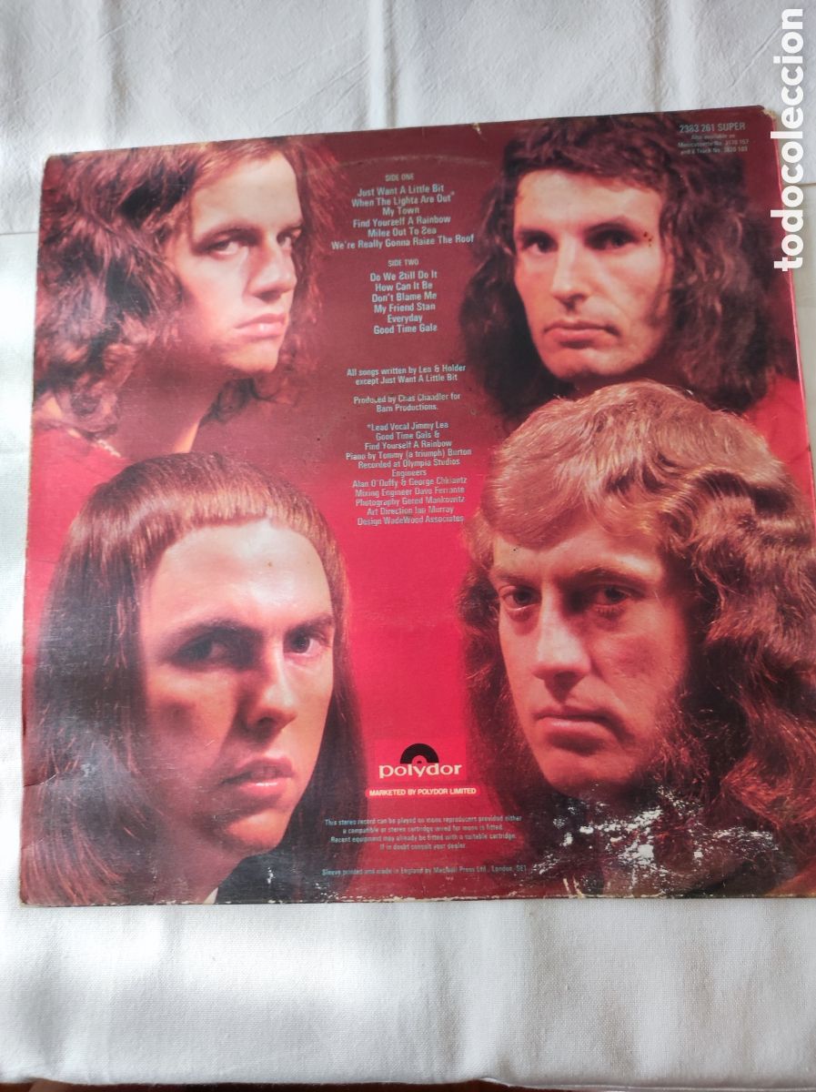 Discos de vinilo: SLADE - OLD NEW BORROWED AND BLUE - Foto 2