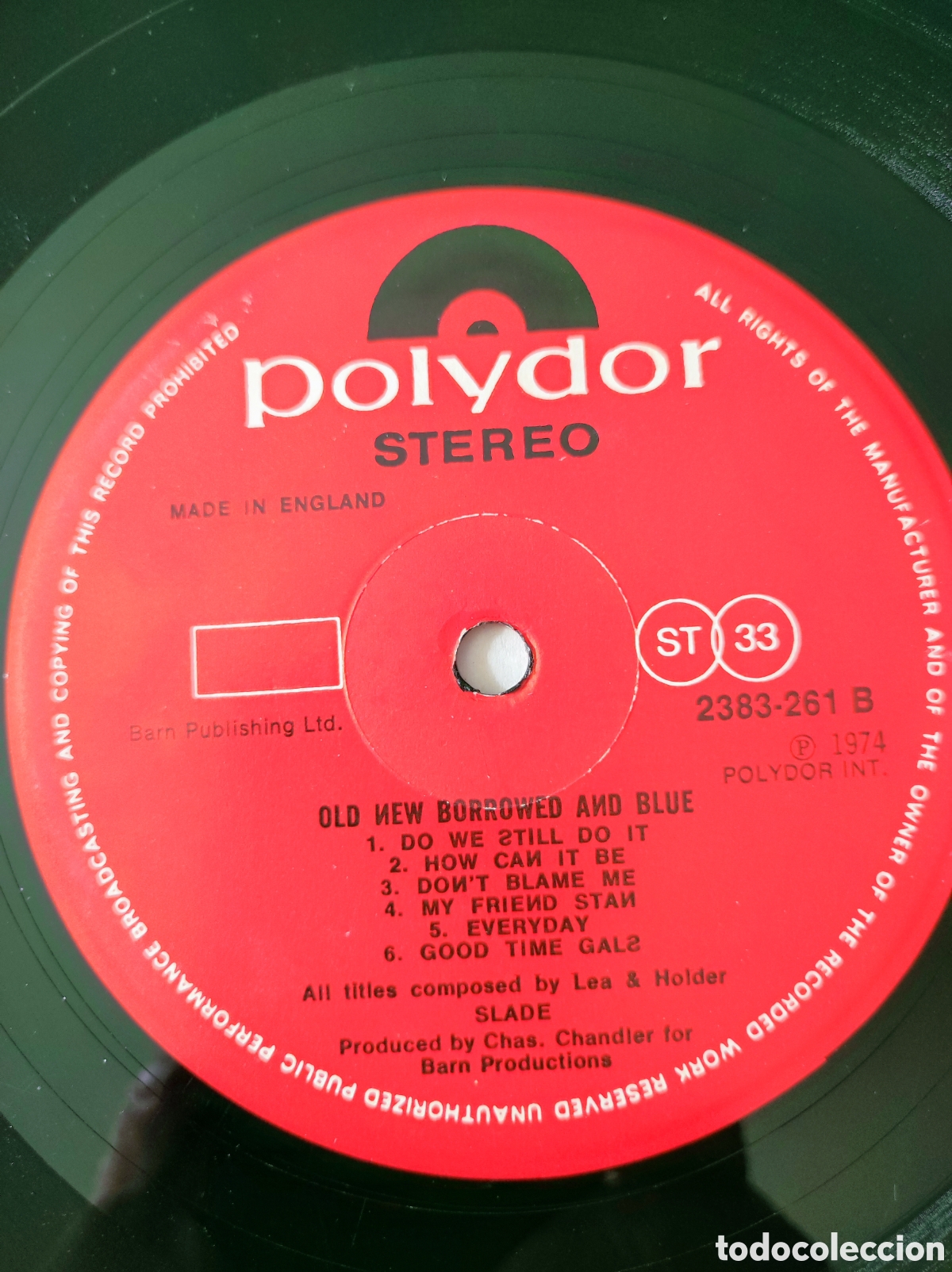 Discos de vinilo: SLADE - OLD NEW BORROWED AND BLUE - Foto 5