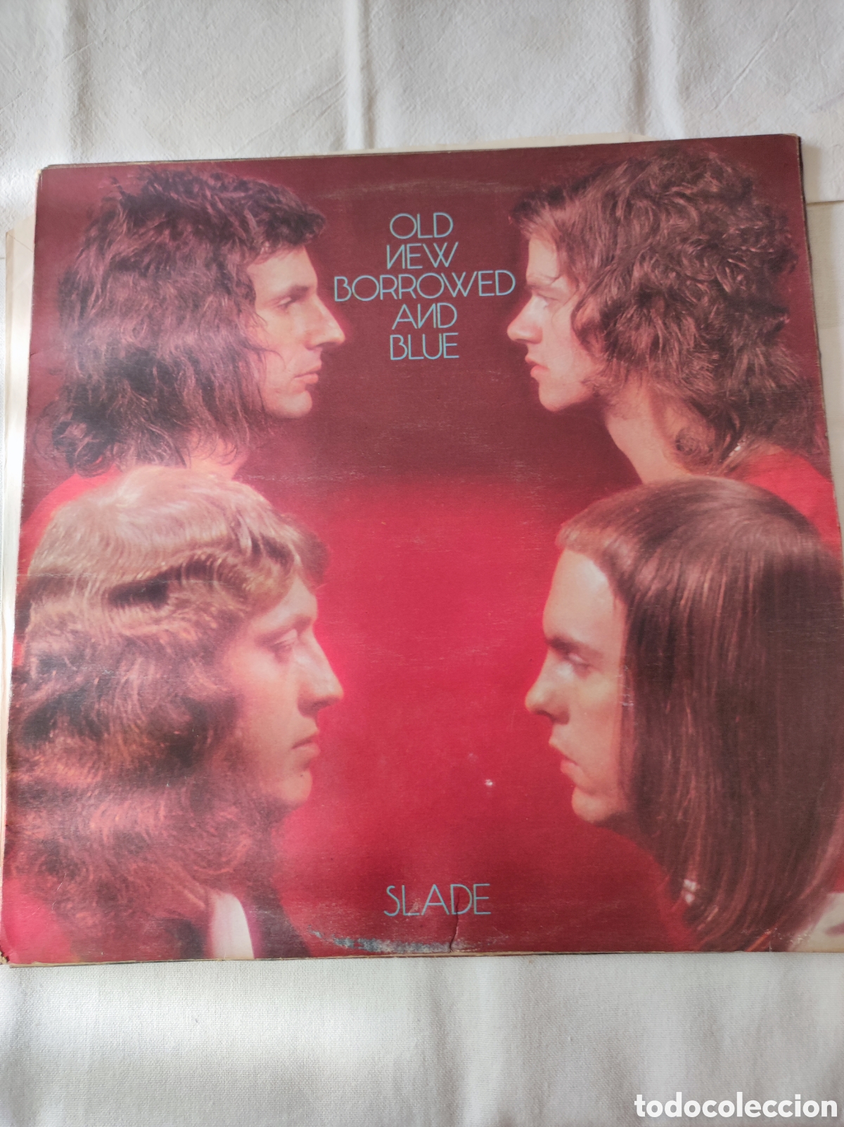 Discos de vinilo: SLADE - OLD NEW BORROWED AND BLUE