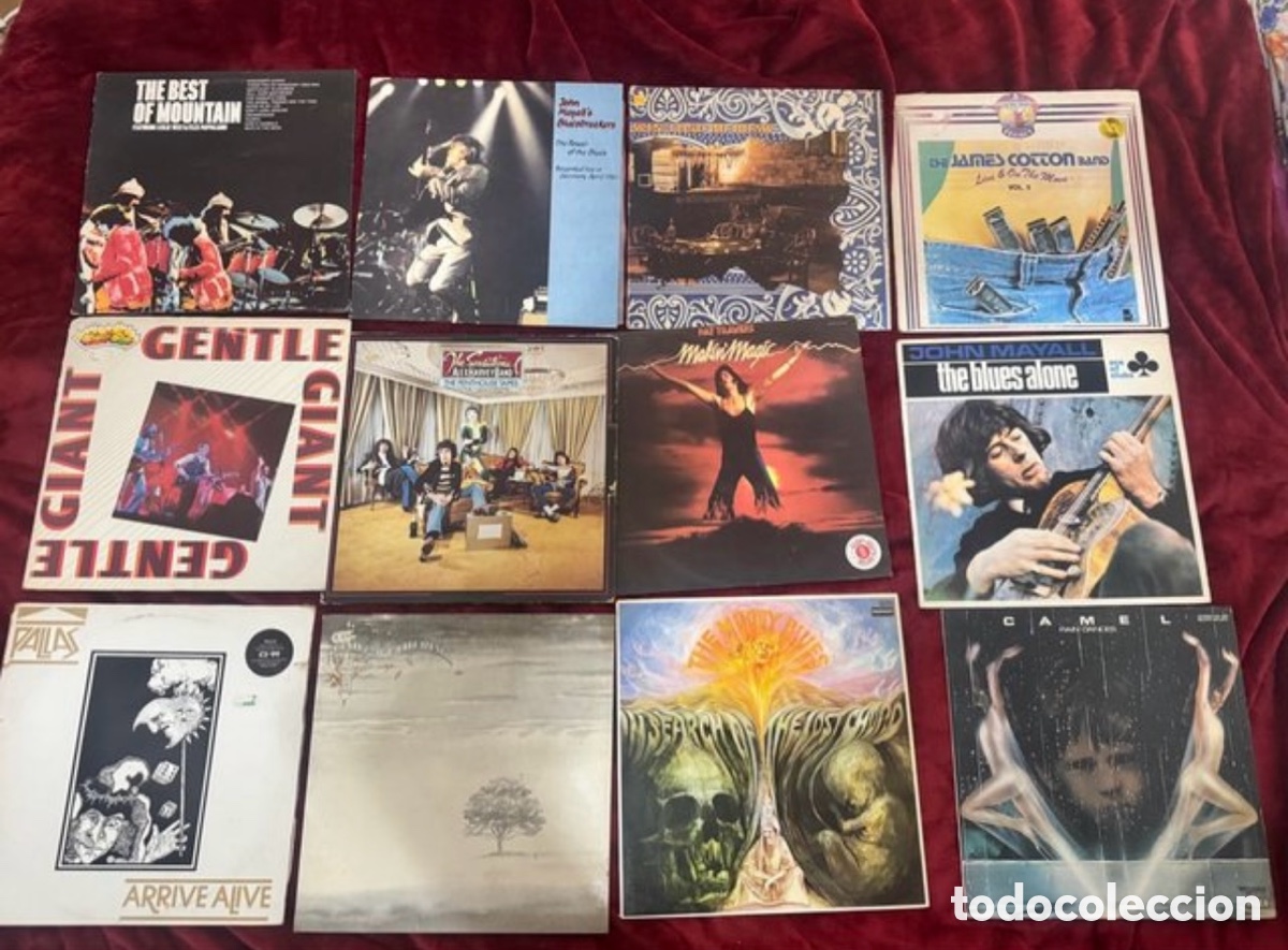 Discos de vinilo: Lote 44 Vinilos Rock, Blues y Progresivo