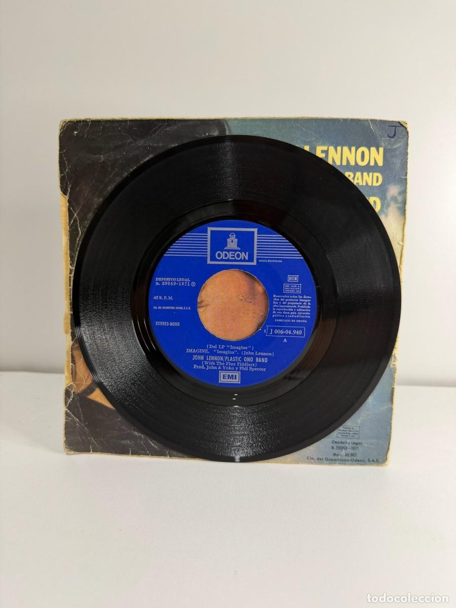Discos de vinilo: JOHN LENNON (SINGLE) IMAGINE - A&Ntilde;O 1971 - Foto 3
