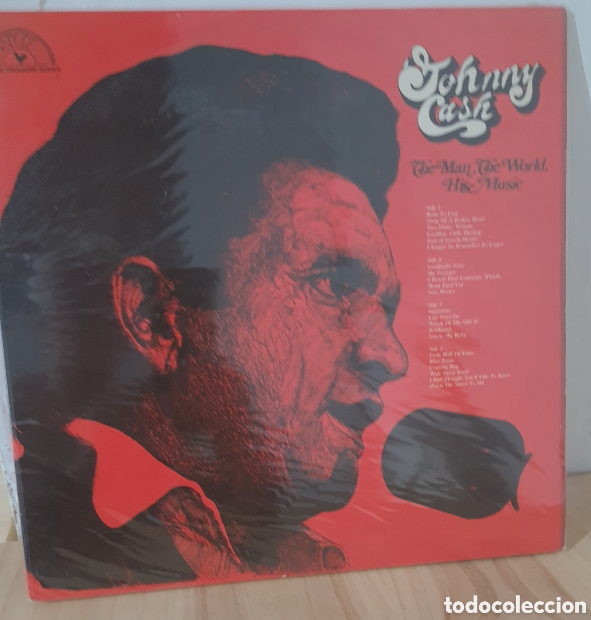 Discos de vinilo: JOHNNY CASH * DOBLE* THE MAN, THE WORLD, HIS MUSIC