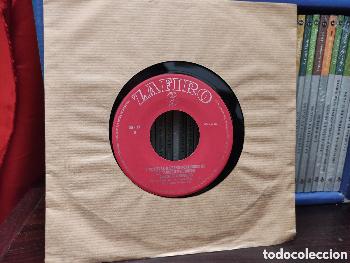 Discos de vinilo: FESTIVAL HISPANO - PORTUGUES DE LA CANCION DEL DUERO - JACK CARMELO Vagabundo ( Manuel Alcantara )
