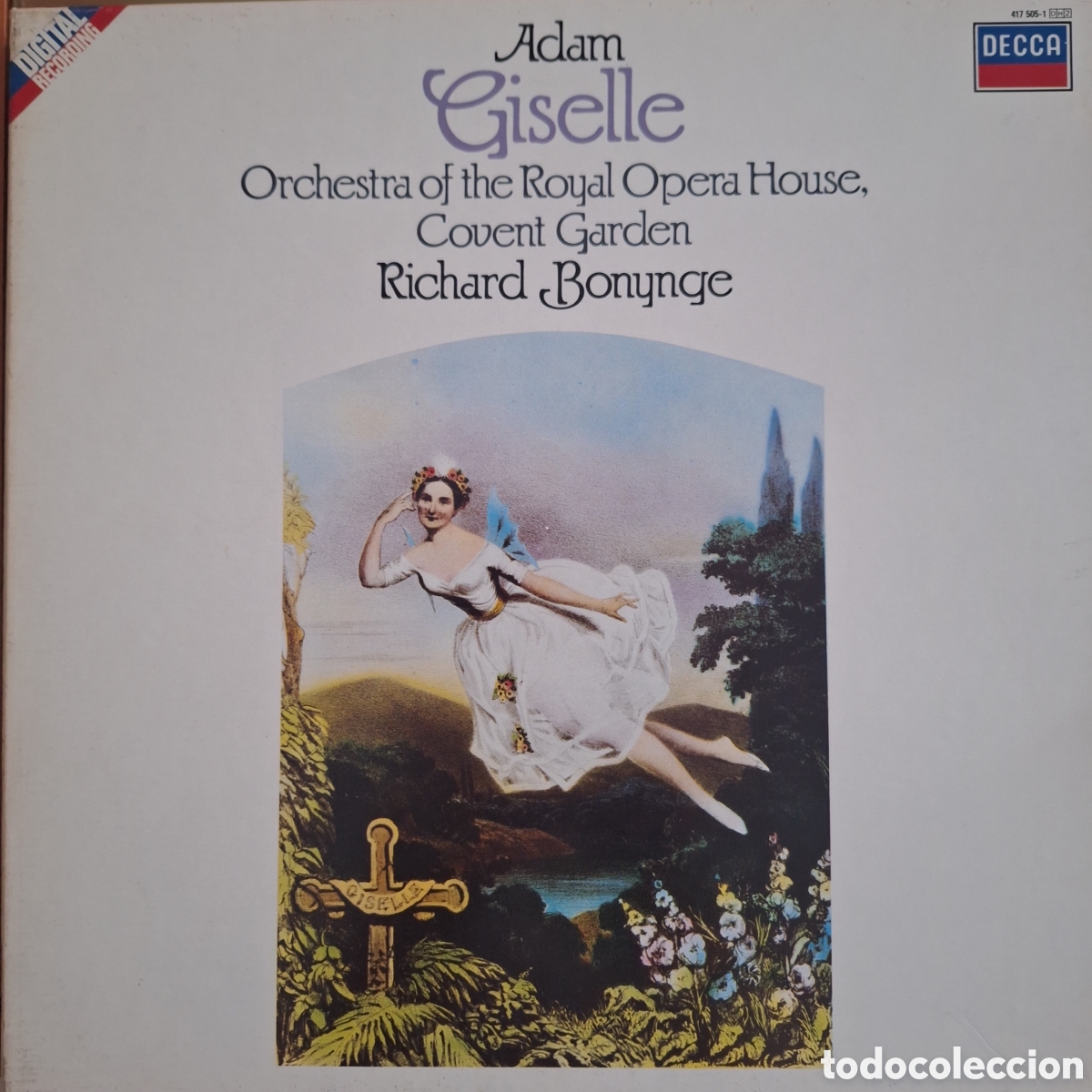 Discos de vinilo: Caja Giselle. Adam. Dtor: Bonynge