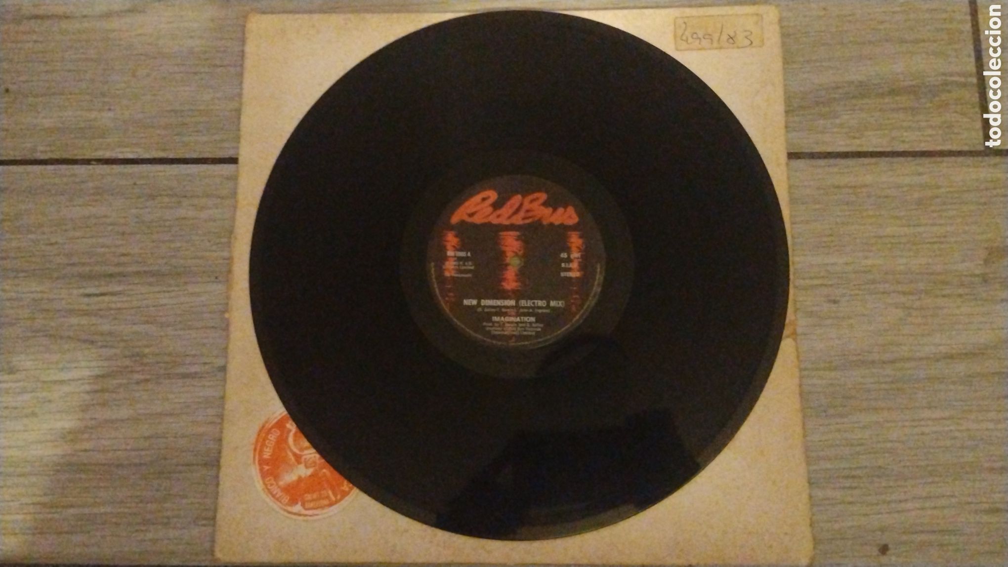 Discos de vinilo: IMAGINATION-NEW DIMENTION (ELECTRO MIX)-MAXI-BADBUS/ITALY-KSA