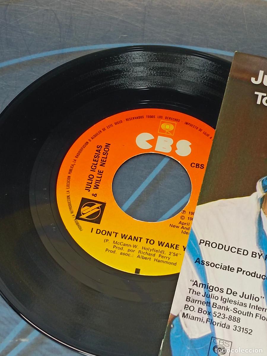 Discos de vinilo: Vinilo 7 Julio Iglesias & Willie Nelson - Foto 3