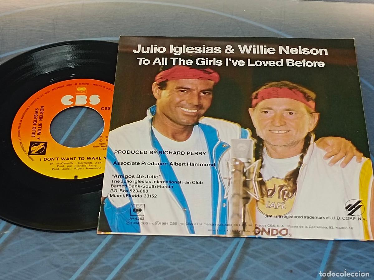 Discos de vinilo: Vinilo 7 Julio Iglesias & Willie Nelson - Foto 4