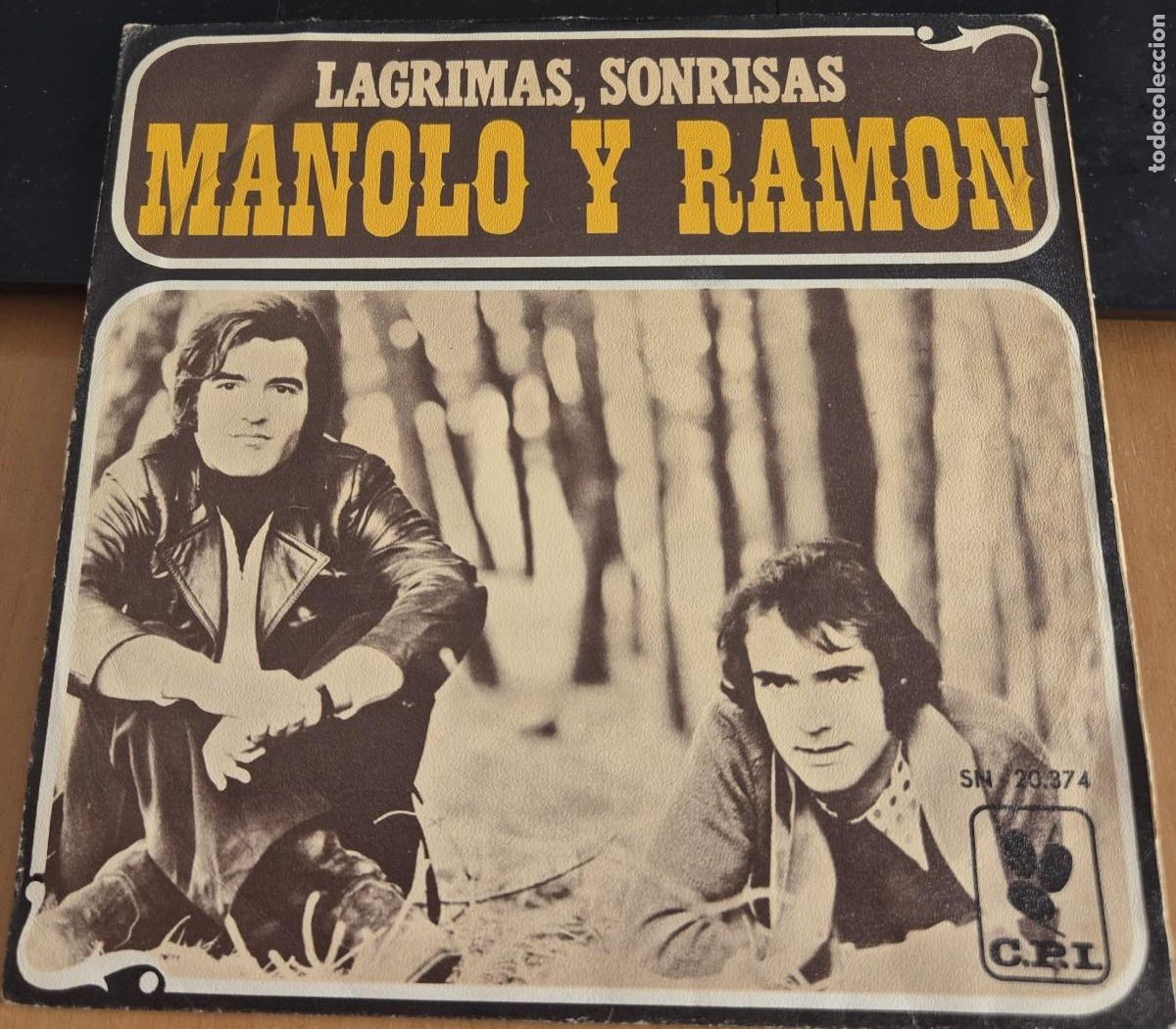 Discos de vinilo: MANOLO Y RAMON. LAGRIMAS,SONRISAS / ADIOS ADIOS GOODBYE (CPI SN 20374) Psychedelic Rock Orquesta!!!!
