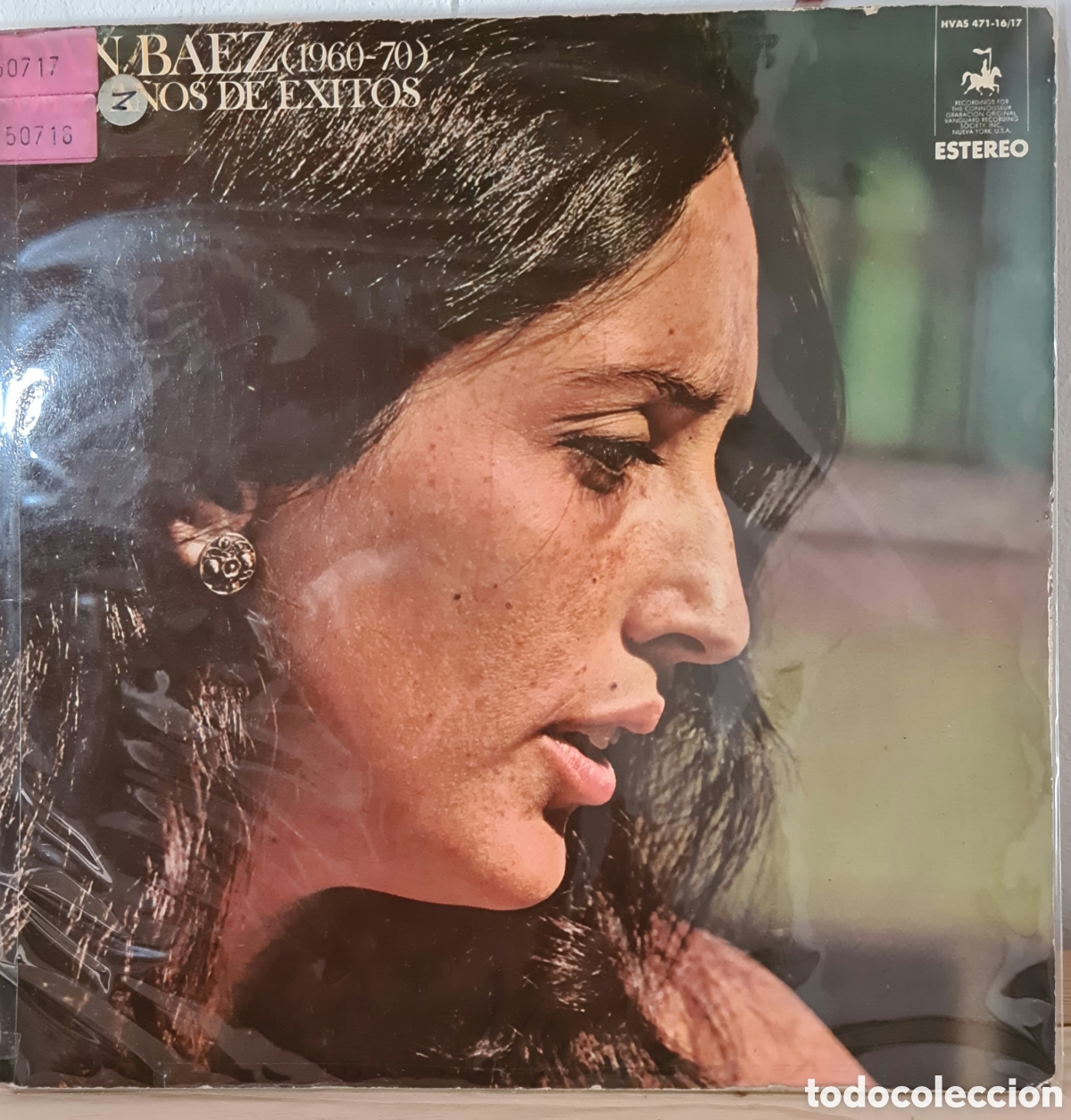 Discos de vinilo: JOAN BAEZ *doble* DIEZ A&Ntilde;OS DE EXITOS 1960-1970