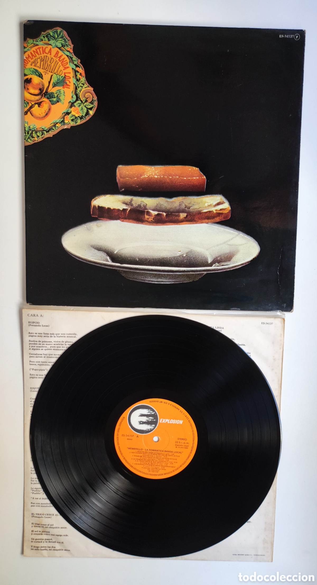 Discos de vinilo: LP 1980 - LA ROM&Aacute;NTICA BANDA LOCAL / MEMBRILLO - 1980 EXPLOSION & DISCORAMA / CON INSERT - GATEFOLD
