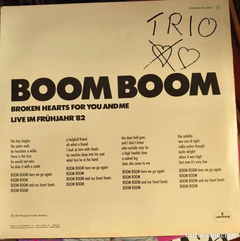 Discos de vinilo: TRIO Boom Boom 12&rdquo; Broken heart - Foto 2