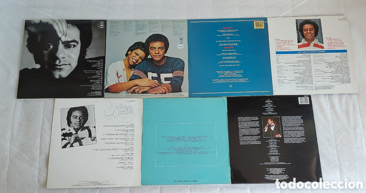 Discos de vinilo: Lote 7 Vinilos Johnny Mathis - Foto 2