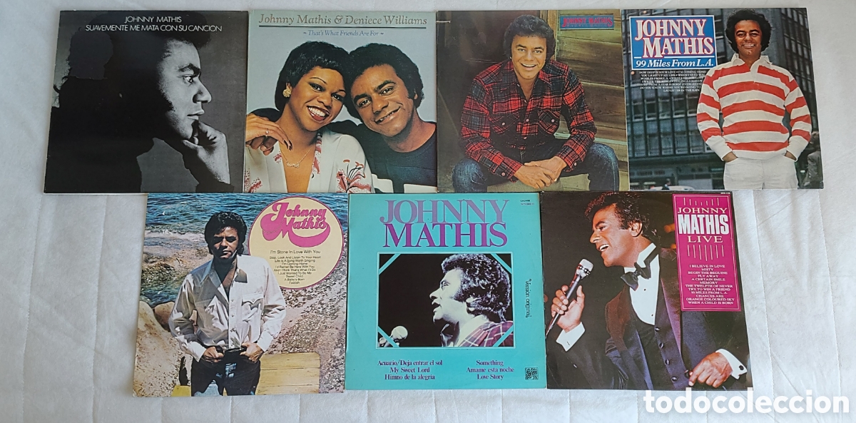 Discos de vinilo: Lote 7 Vinilos Johnny Mathis