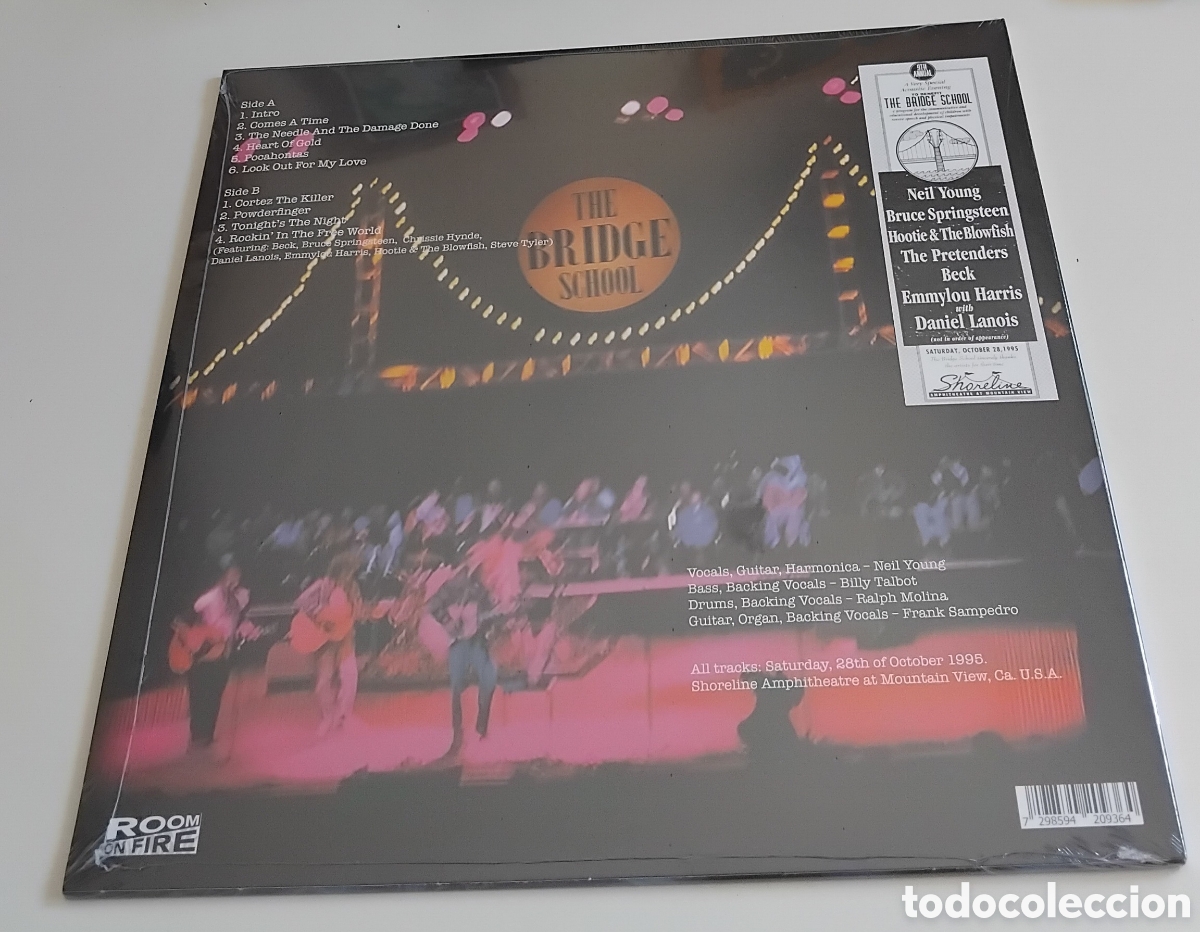 Discos de vinilo: Neil Young live 1995 Lp, Bridge school - Foto 2