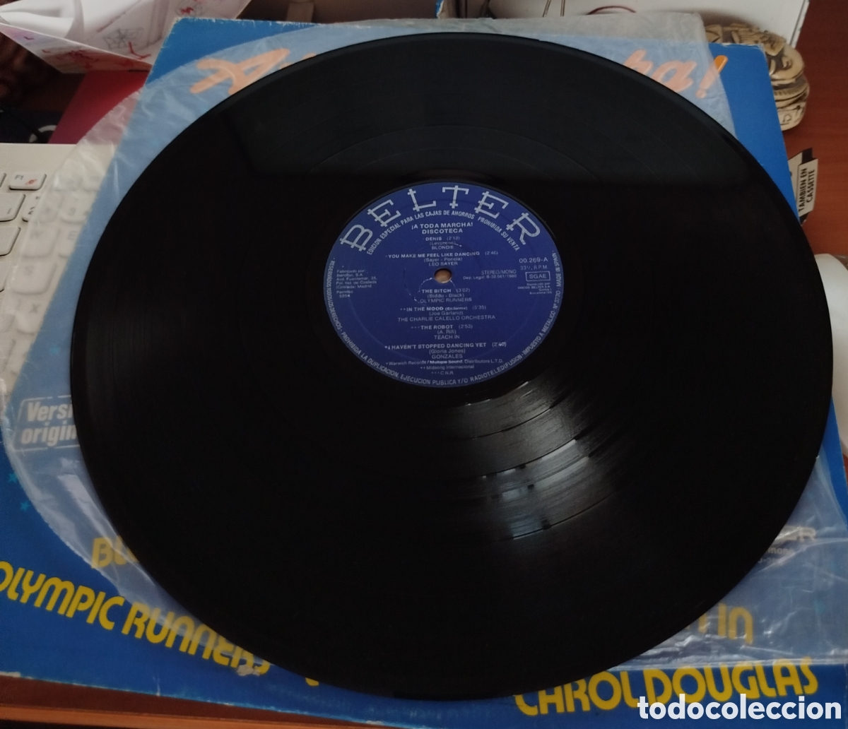 Discos de vinilo: A toda marcha. Discoteca. Belter - Foto 2