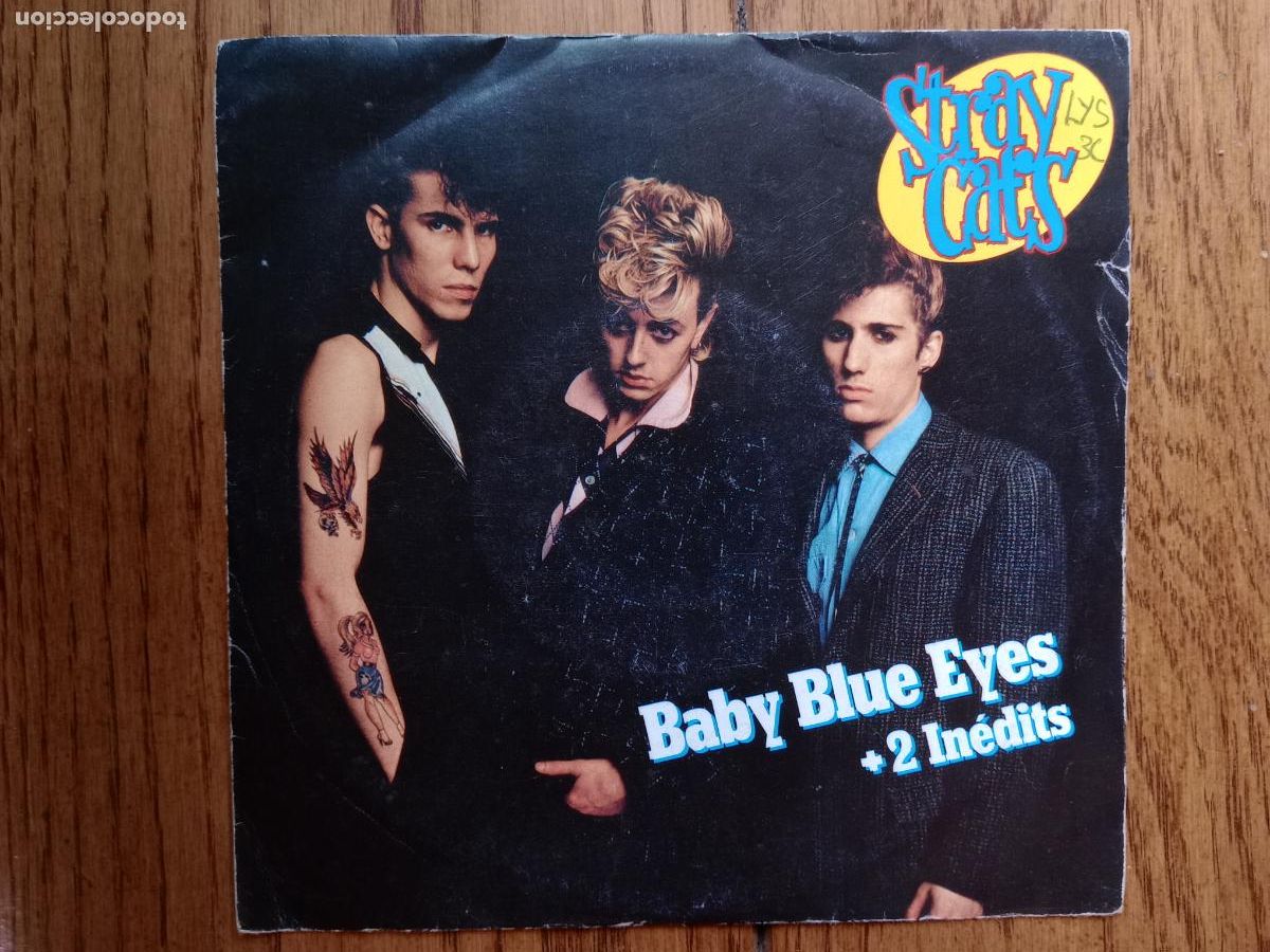 Discos de vinilo: Stray Cats - baby blue eyed + sweet on my mind (live) + something else (live)