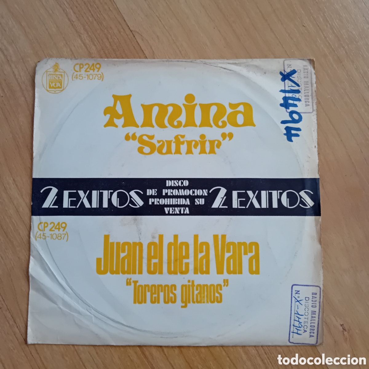 Discos de vinilo: AMINA. SUFRIR. JUAN EL DE LA VARA. TOREROS GITANOS