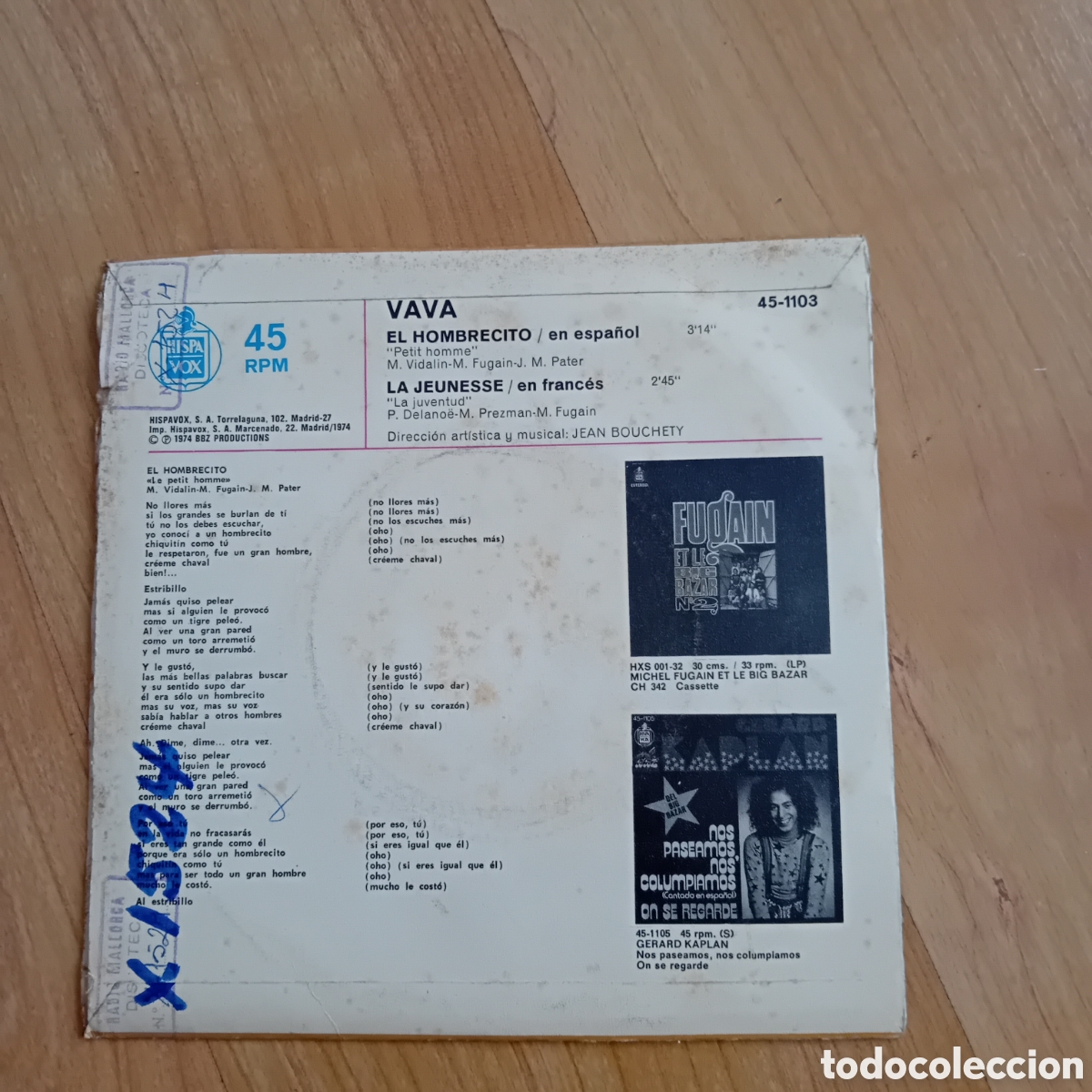 Discos de vinilo: VAVA. EL HOMBRECITO. LA JEUNESSE - Foto 2