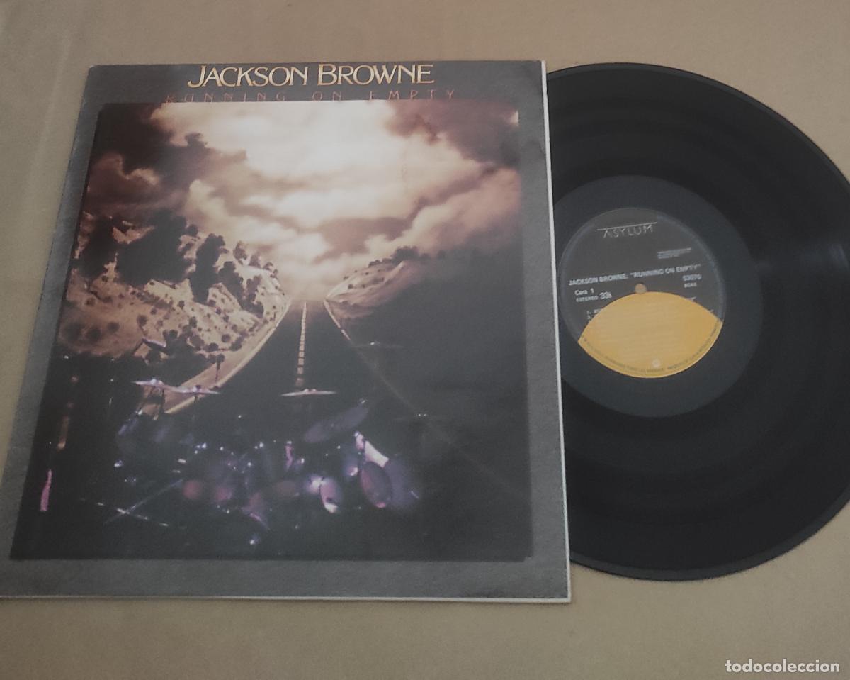 Discos de vinilo: JACKSON BROWNE - RUNNING ON EMPTY - LP - ASYLUM 1984 SPAIN 53070 - EXCELENTE COMO NUEVO-
