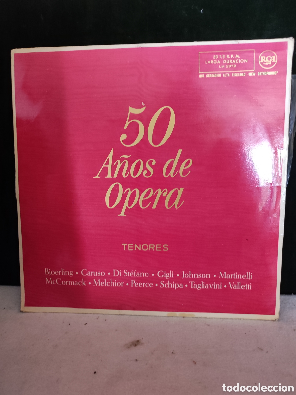 Discos de vinilo: Cincuenta a&ntilde;os de &oacute;pera tenores