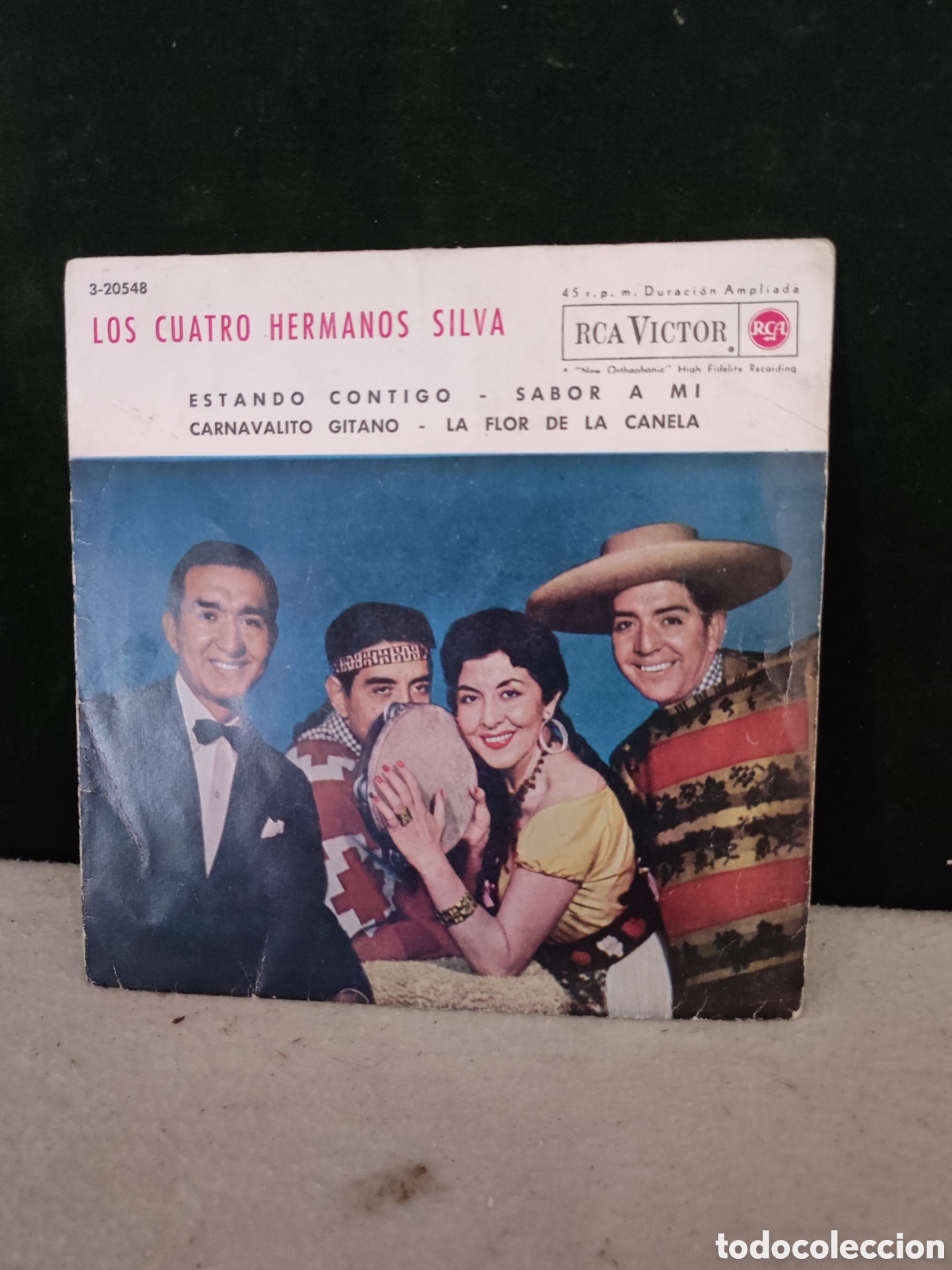 Discos de vinilo: Los cuatro hermanos Silva estando conmigo