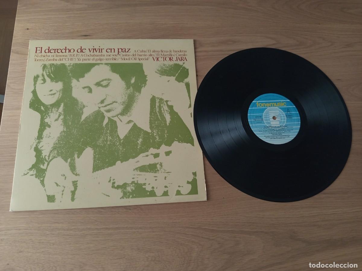 Discos de vinilo: GENIAL LP. VICTOR JARA / EL DERECHO DE VIVIR EN PAZ / A&Ntilde;O 1986 / SELLO FONEMUSIC 84.2500/7 / SPAIN.